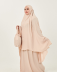 Telekung Nour (Prayerwear) in Nude