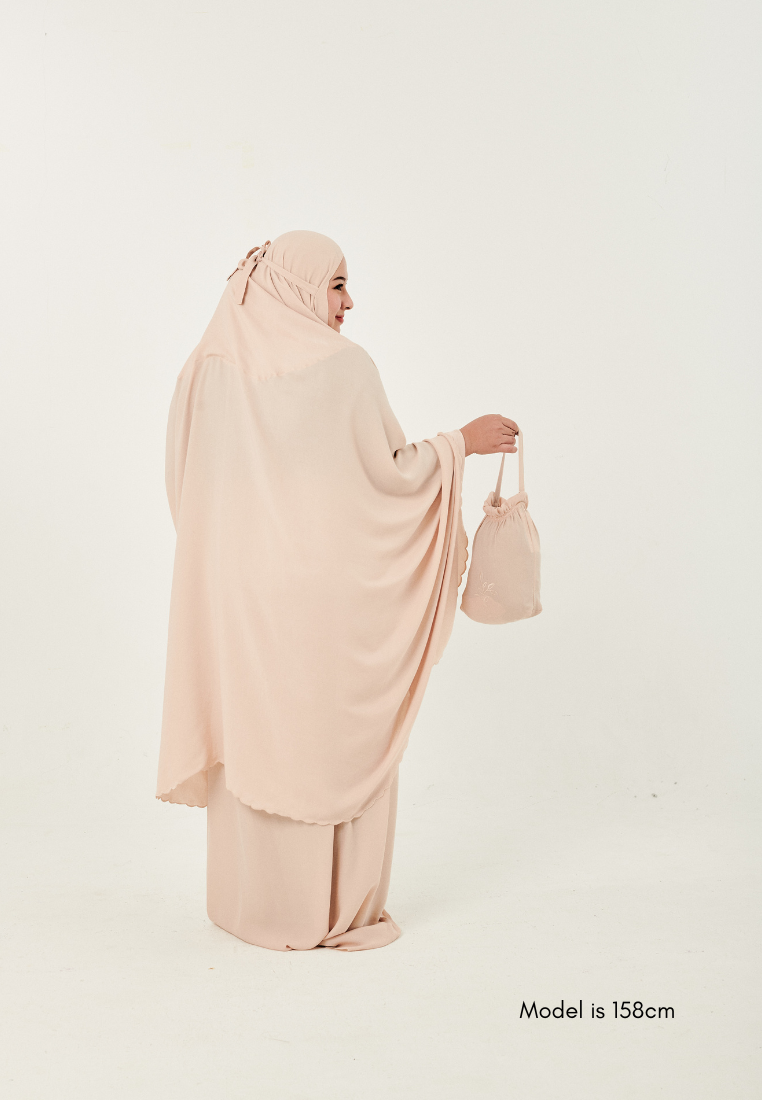 Telekung Nour (Prayerwear) in Nude