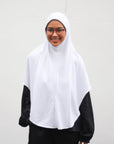 Zayna Instant Hijab - Tudung Umrah Denim Cotton