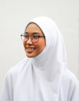 Zayna Instant Hijab - Tudung Umrah Denim Cotton
