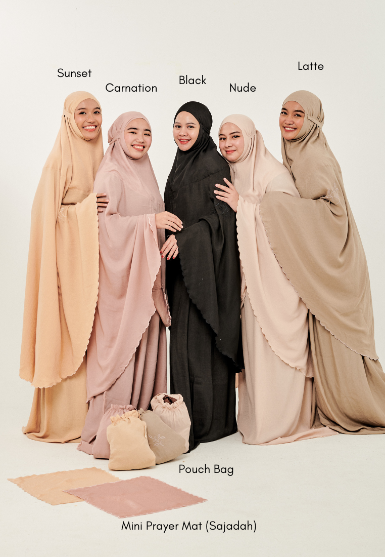 Telekung Nour (Prayerwear) in Nude