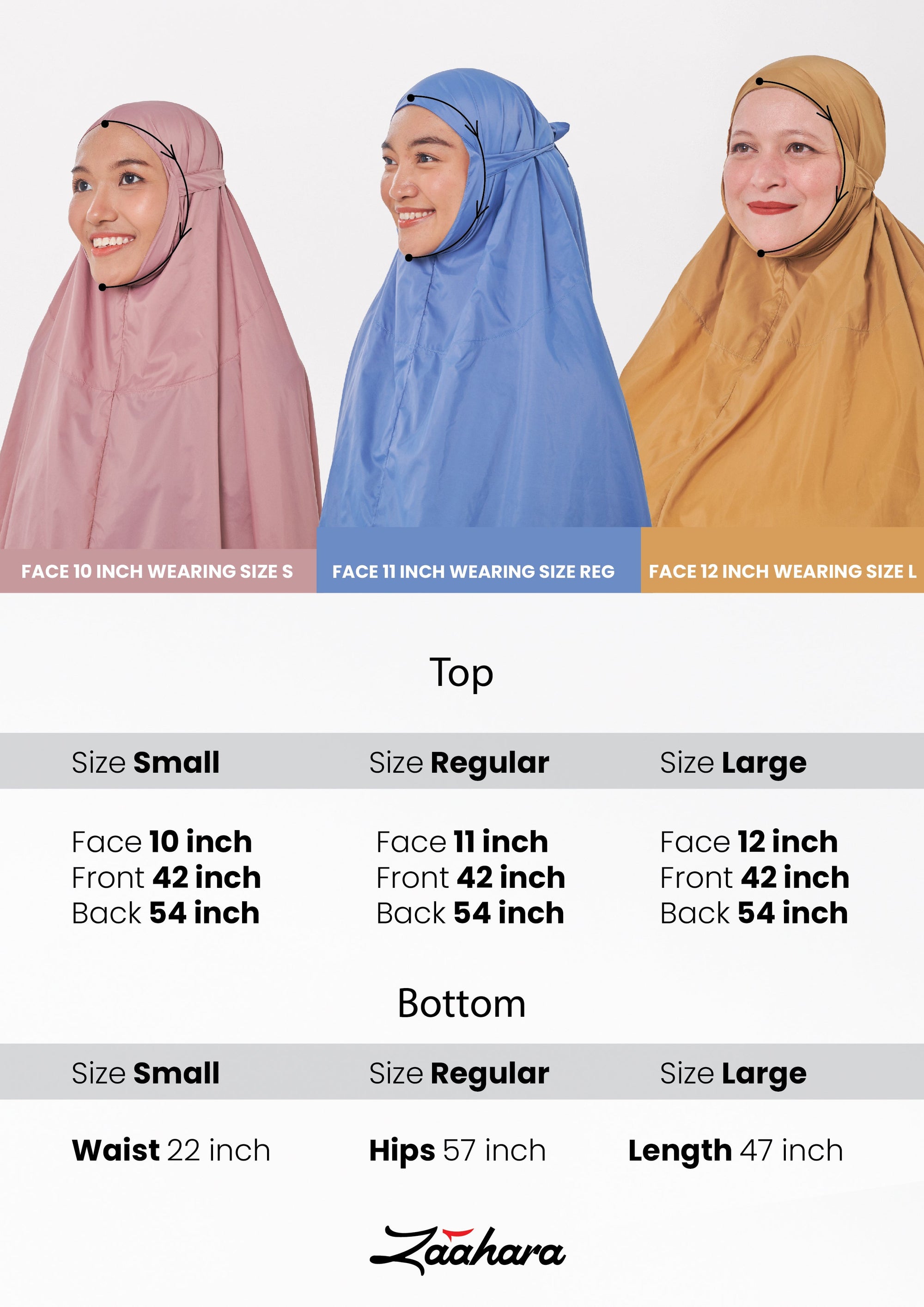 Marisa on the go travel telekung worn by Muslimah at work or airport