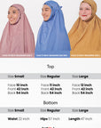 Marisa on the go travel telekung worn by Muslimah at work or airport