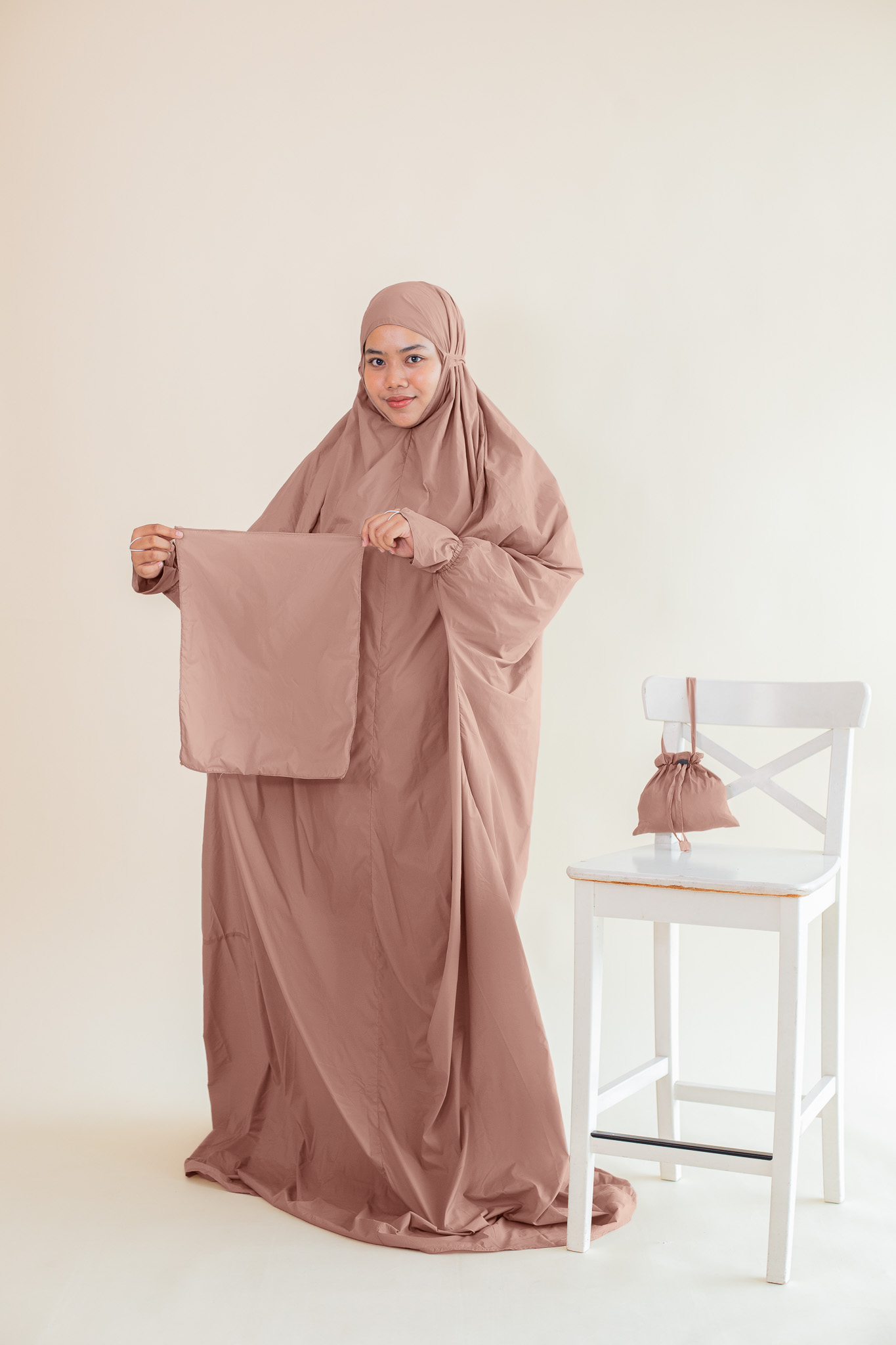 On The Go Prayerwear Marisa Abaya 1 Piece Telekung in Clay Zaahara Ventures Sdn Bhd 1137729 W