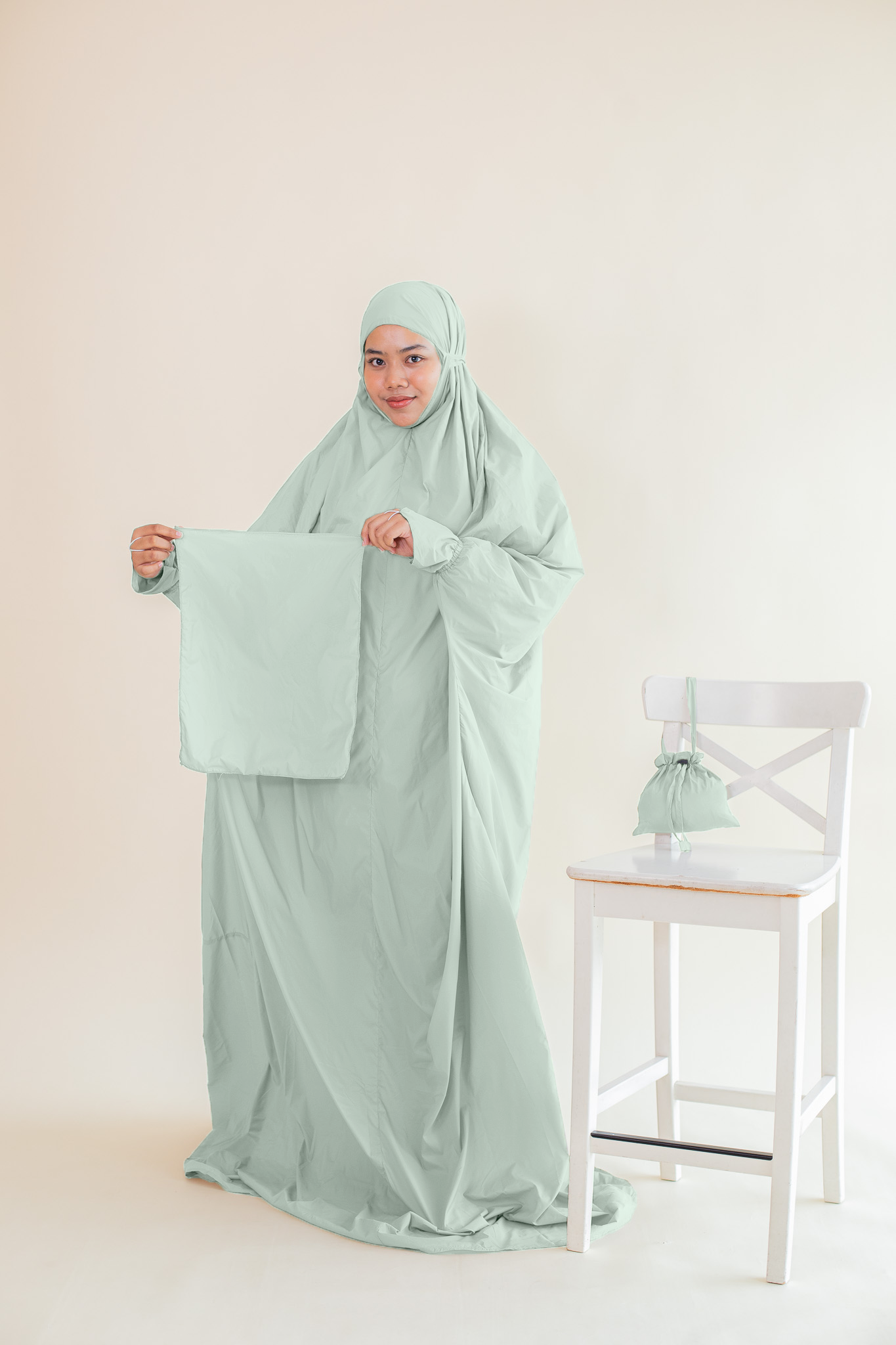 On The Go Prayerwear Marisa Abaya 1 Piece Telekung in Pistachio Zaahara Ventures Sdn Bhd 1137729 W