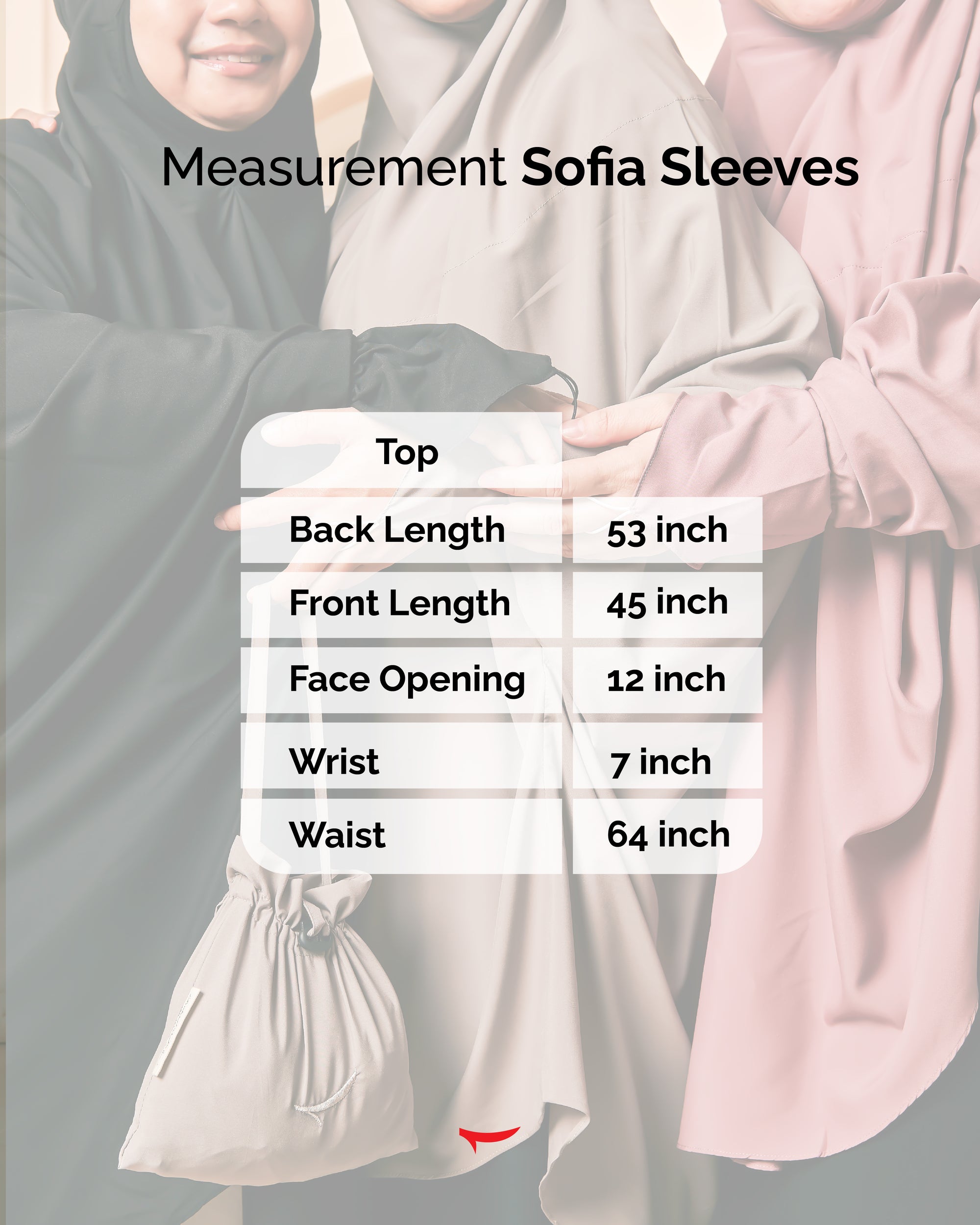 On-The-Go Prayerwear - Sofia Sleeves (Top Only)