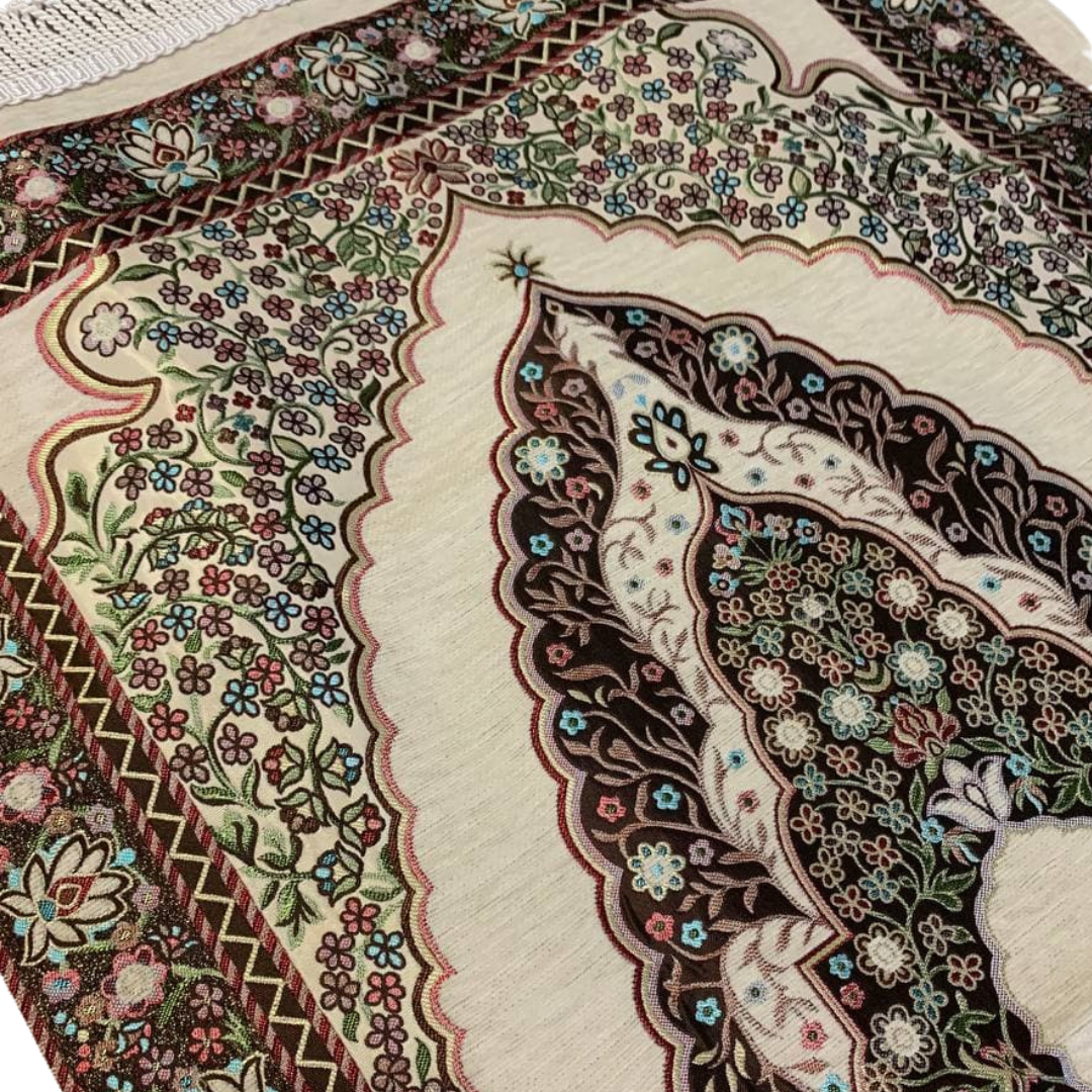 Hiqmah Turkey Prayer Mat - Cream
