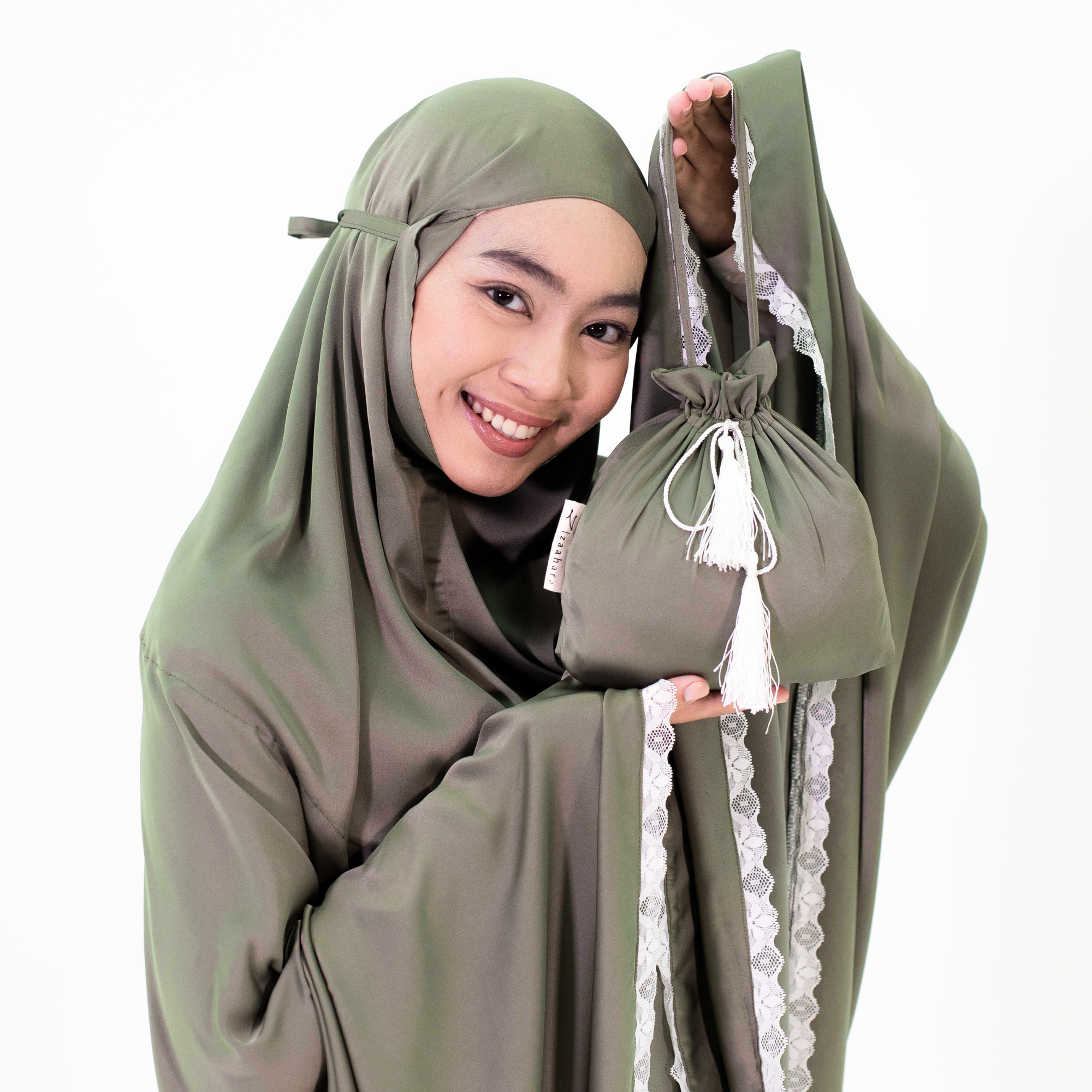 Khadeeja Sateen Prayerwear - Telekung Khadeeja Satin