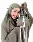 Khadeeja Sateen Prayerwear - Telekung Khadeeja Satin