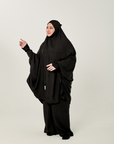 Nayla Jilbab Set in Black (Solat-ready Attire)