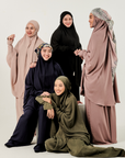 Nayla Jilbab Set in Black (Solat-ready Attire)