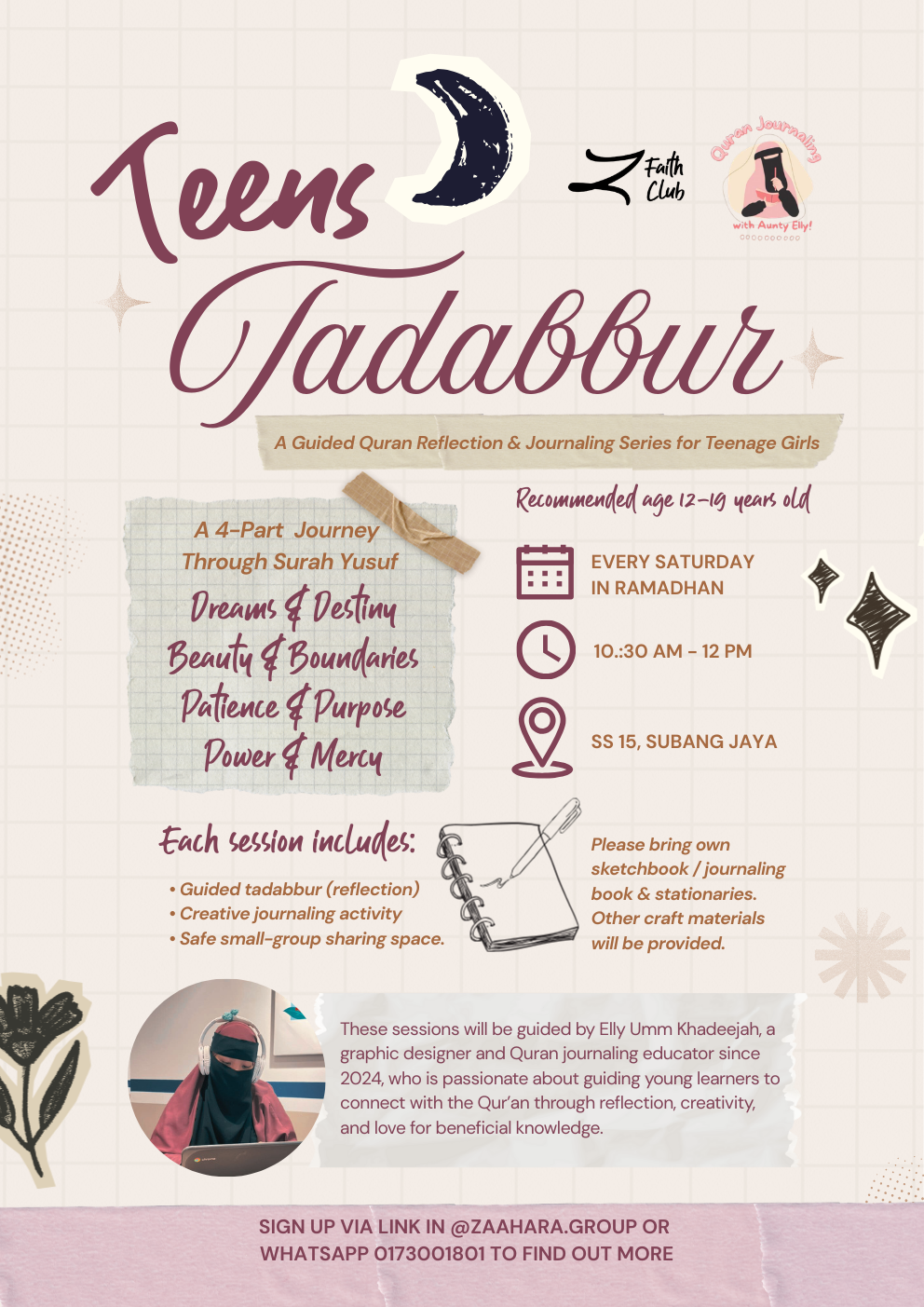 Teens Tadabbur - A Ramadan Journey Through Surah Yusuf (Girls)