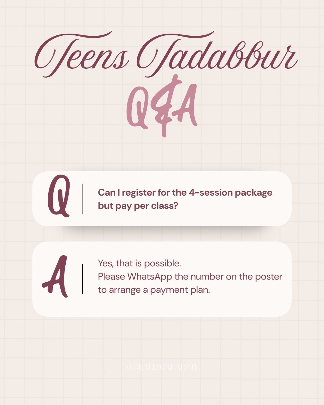 Teens Tadabbur - A Ramadan Journey Through Surah Yusuf (Girls)