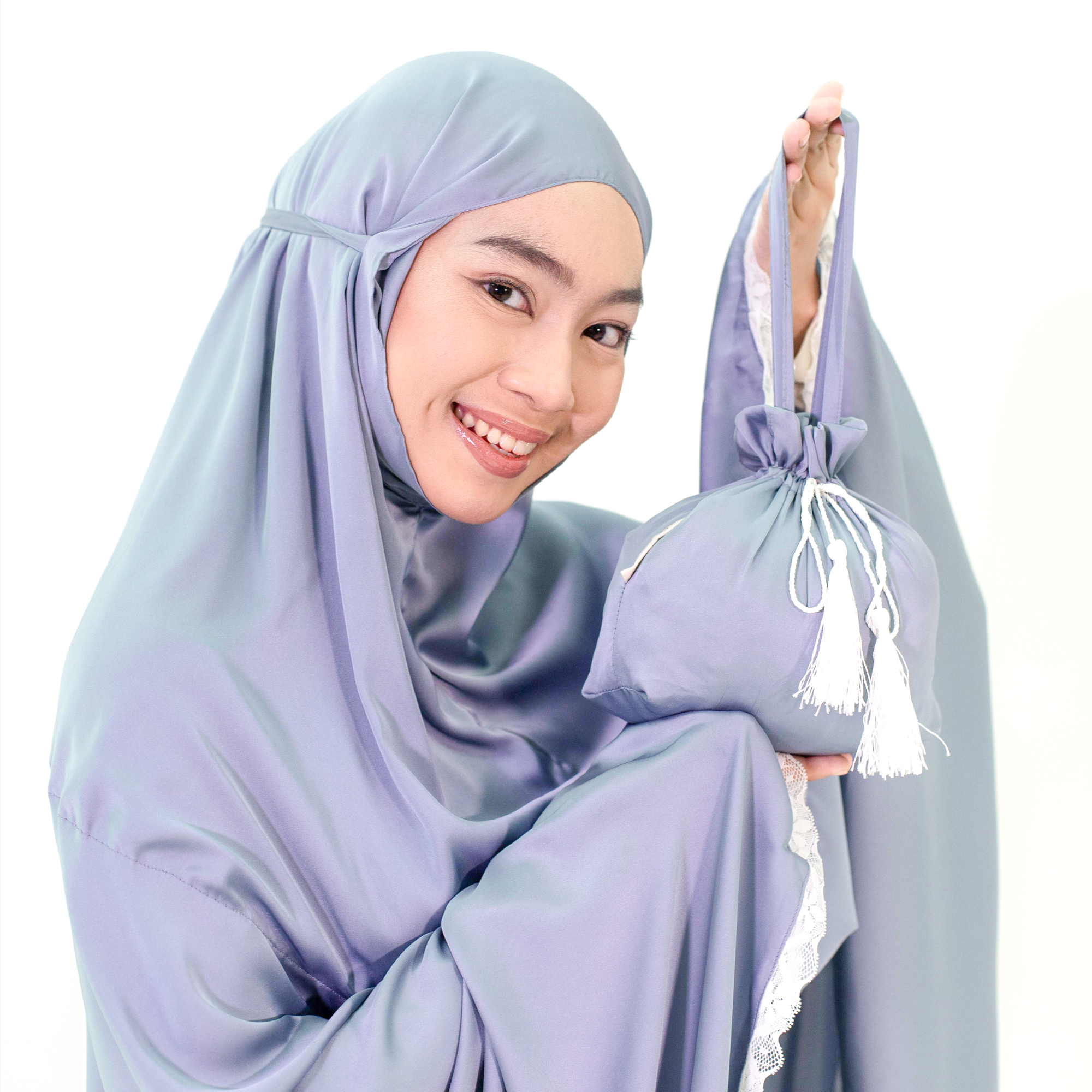 Khadeeja Sateen Prayerwear - Telekung Khadeeja Satin