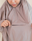 On-The-Go Prayerwear - Marisa  Abaya ( 1 Piece ) Telekung in Silver