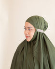 On-The-Go Prayerwear -  Duo Tone Marisa Telekung in Army Green ( Limited Edition )