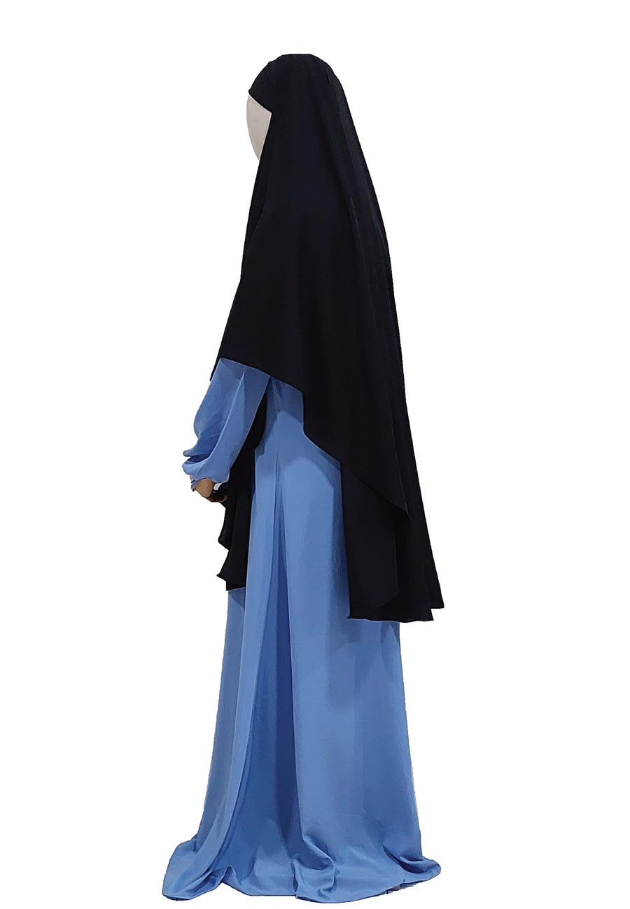 Zaahara x Hayaamuu: Khimar Khansaa in Black
