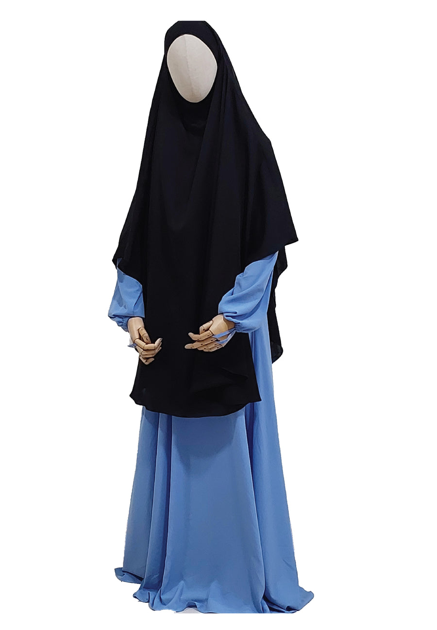 Zaahara x Hayaamuu: Khimar Khansaa in Black