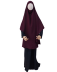 Zaahara x Hayaamuu: Khimar Khawlah in Dark Plum - Regular