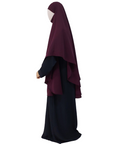 Zaahara x Hayaamuu: Khimar Khawlah in Dark Plum - Regular