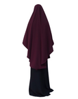 Zaahara x Hayaamuu: Khimar Khawlah in Dark Plum - Regular