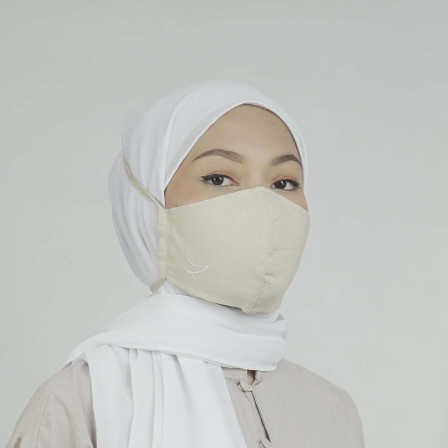 Zaahara Hijabi Face Mask in Khaki