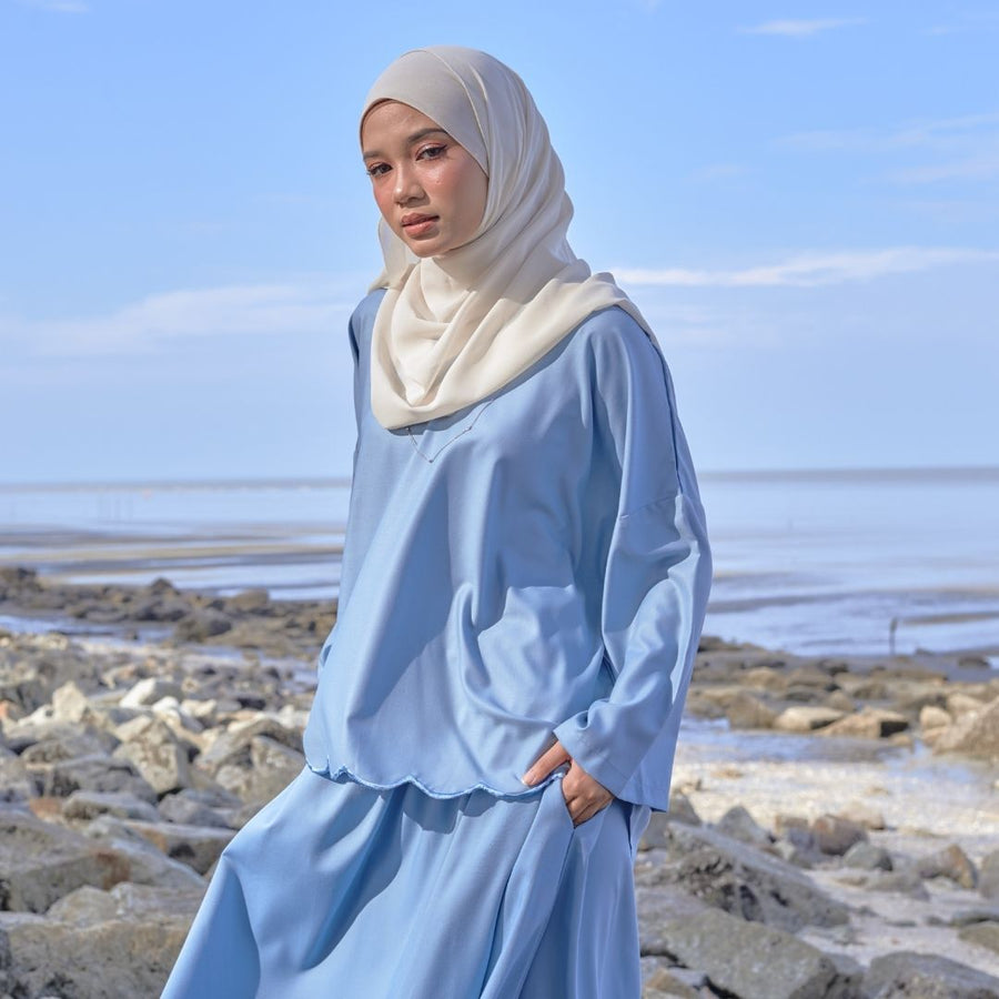 JELITA Loose Kedah Set in Powder Blue