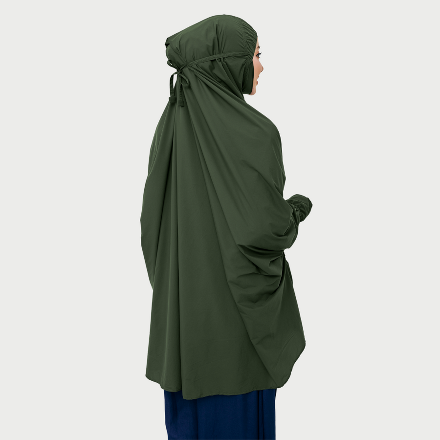 On-The-Go Prayerwear - Marisa Sleeved in Army Green (Top only with Sleeve)