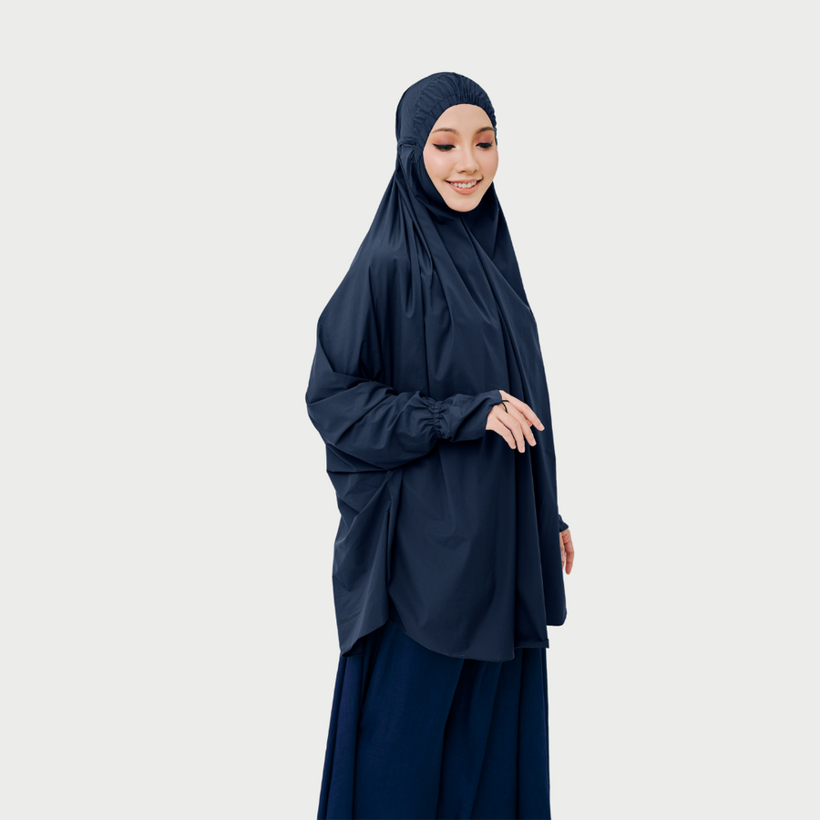 On-The-Go Prayerwear - Marisa Sleeved in Navy Blue (Top only with Sleeve)