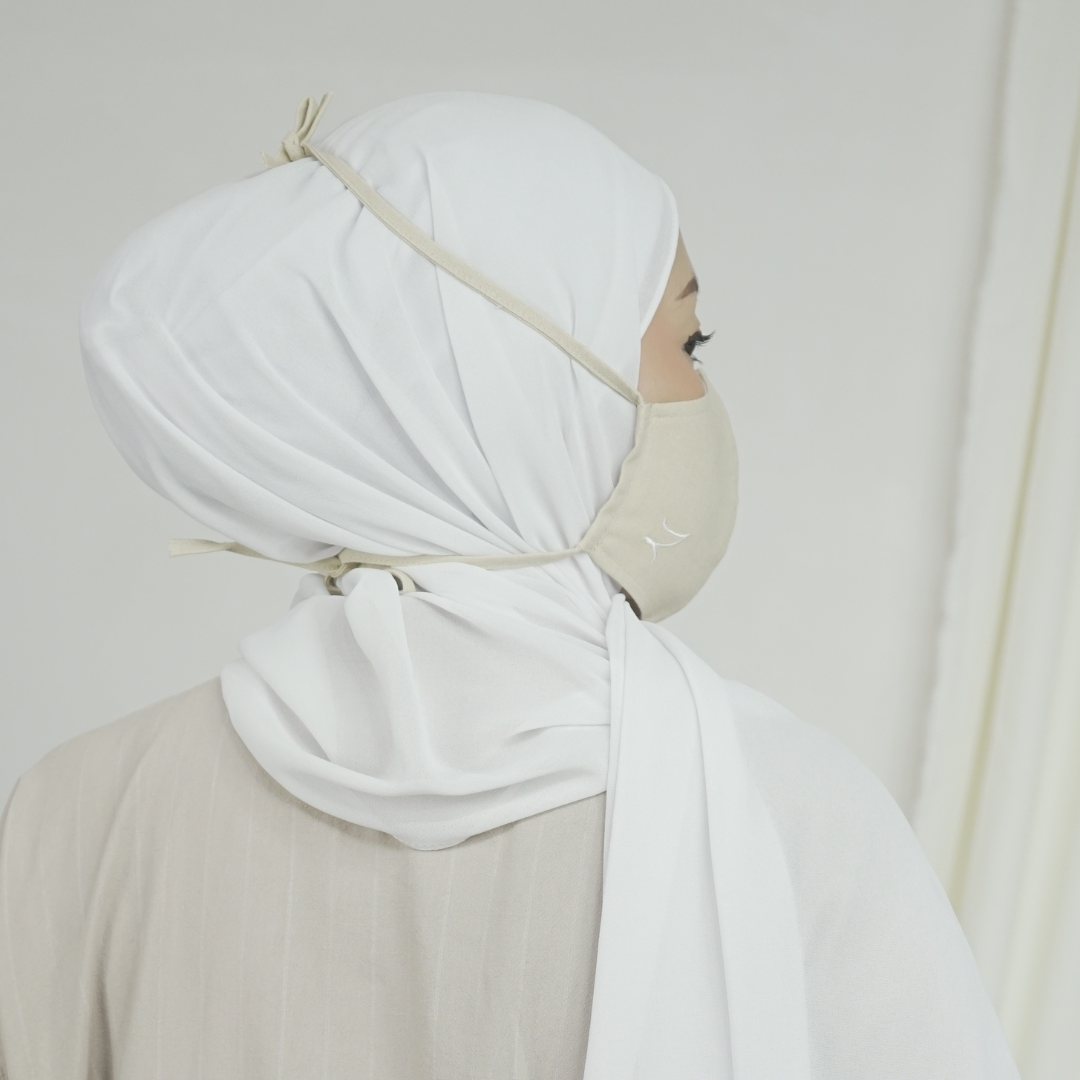 Zaahara Hijabi Face Mask in Khaki