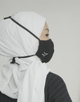 Zaahara Hijabi Face Mask in Black
