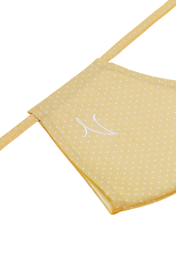 Zaahara Hijabi Face Mask in Khaki with White Polka