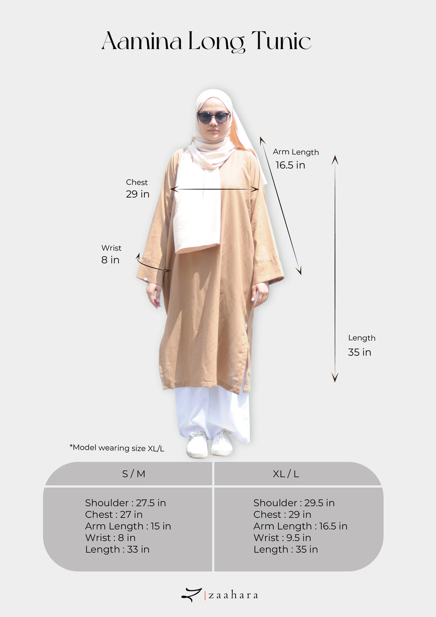 Aamina Long Tunic in Olive
