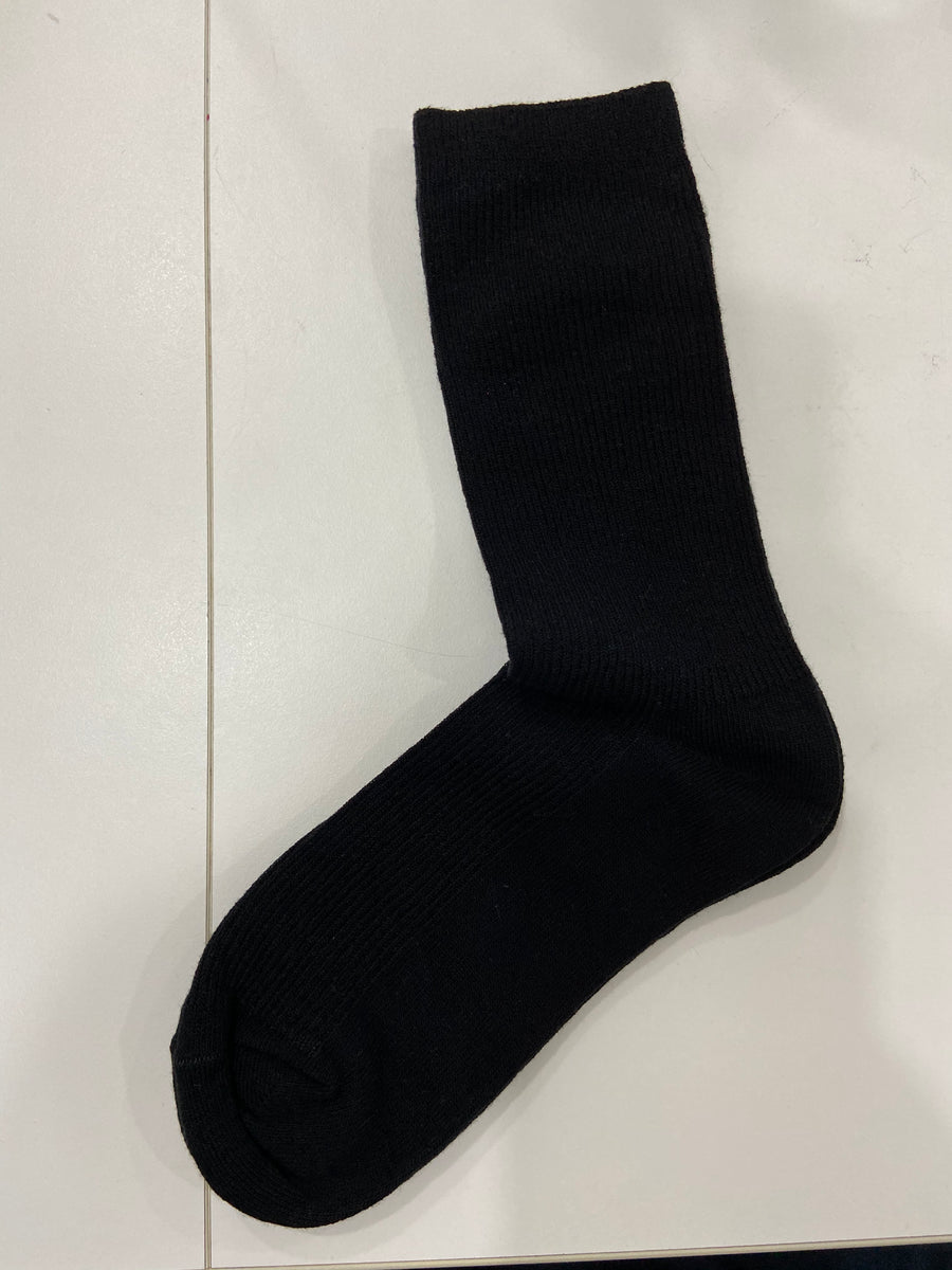 Black cotton woman socks - breathable