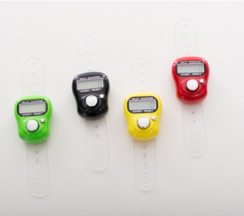 Tasbih digital mini warna rawak untuk zikir harian